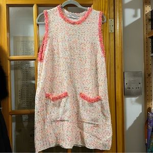Zara tweed confetti dress